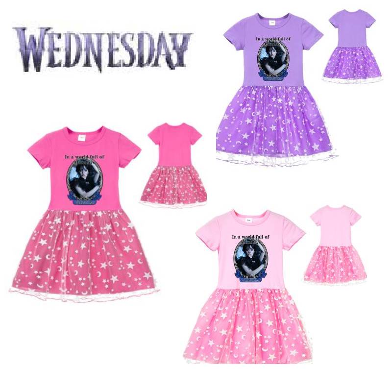 Đầm Ngắn Tay Thiết Kế Dễ Thương Cho Mẹ Và Bé