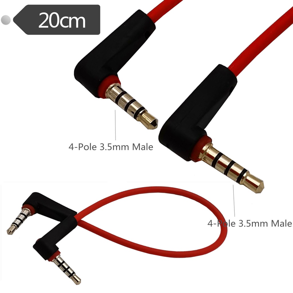 Cáp ChuyểN ĐổI Âm Thanh / Video 3.5mm 4 ĐầU Sang 4 CổNg aux Cho Xe Hơi / MáY TíNh