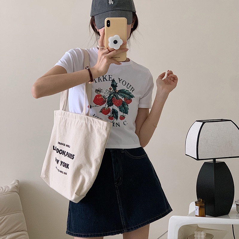 Áo Thun Ngắn Tay In Họa Tiết Thời Trang Mùa Hè Mới Cho Nữ