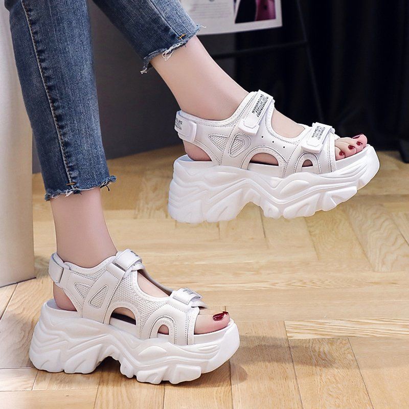 ✨ Giày Sandal Đế Dày Thời Trang Mùa Hè 2021 Dành Cho Nữ