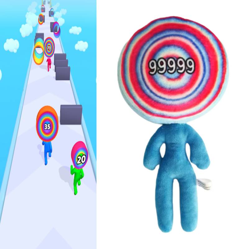 Búp Bê Nhồi Bông Nhiều Lớp 99999 Hình Kẹo Bullseye Đáng Yêu