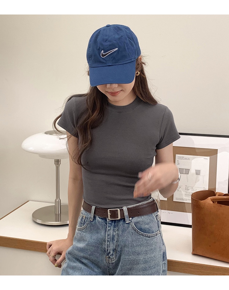 Áo Thun Cổ Tròn Ngắn Tay Dáng Ôm Thời Trang Mùa Hè Phong Cách Mới 61448