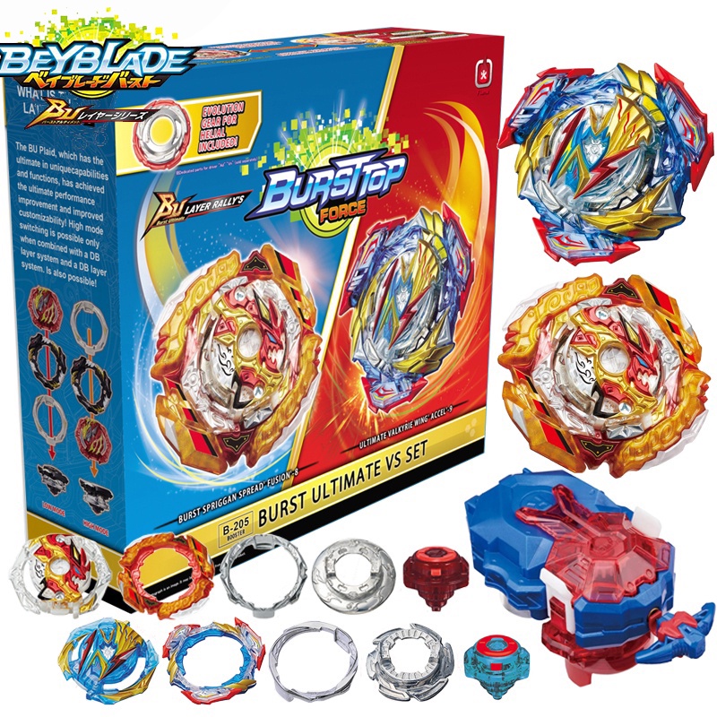 Bộ Con Quay Đồ Chơi Beyblade Burst BU B-205 Spriggan Ultimate Valkryrie VS B-184 Cho Trẻ Em