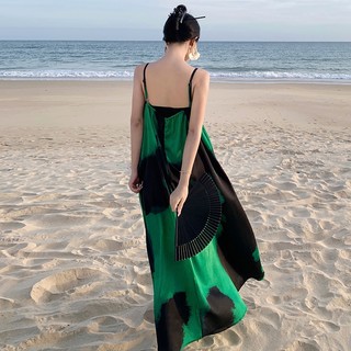 Đầm Cổ Chữ V Hở Vai Quyến Rũ Thời Trang Đi Biển Cho Nữ