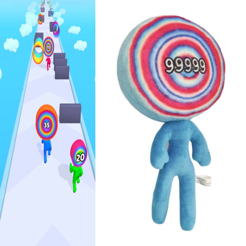 Búp Bê Nhồi Bông Nhiều Lớp 99999 Hình Kẹo Bullseye Đáng Yêu