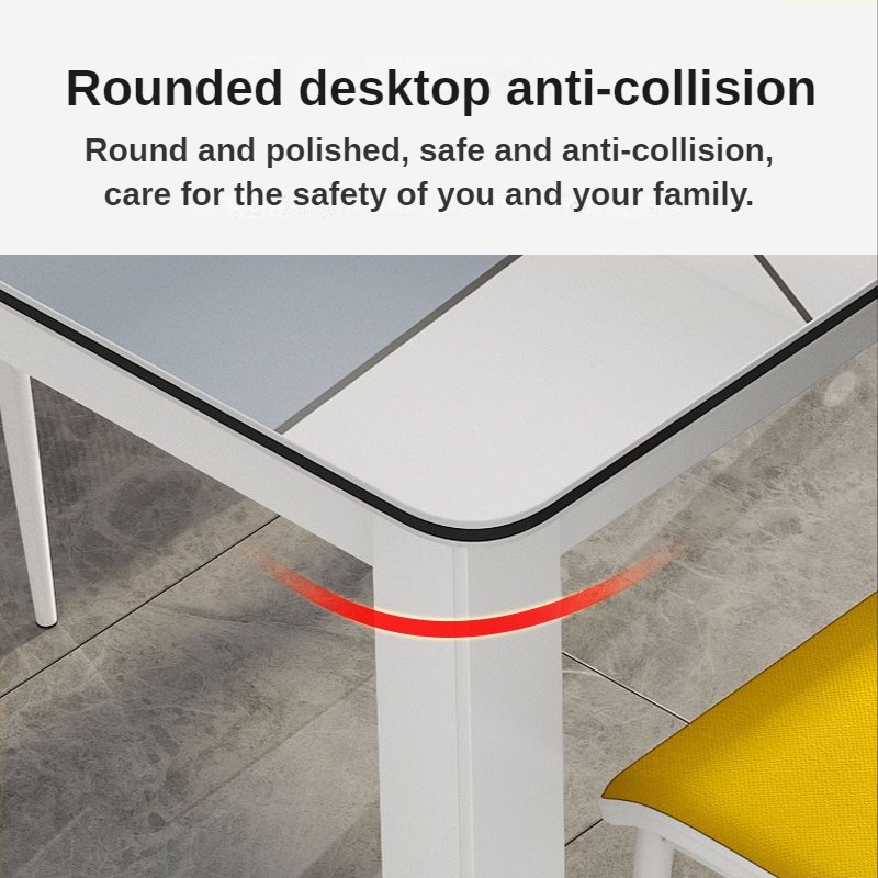 Bàn ăn phù hợp cho 4-6 người ăn tối nướng sơn bàn chống trầy xước và chống mài mòn