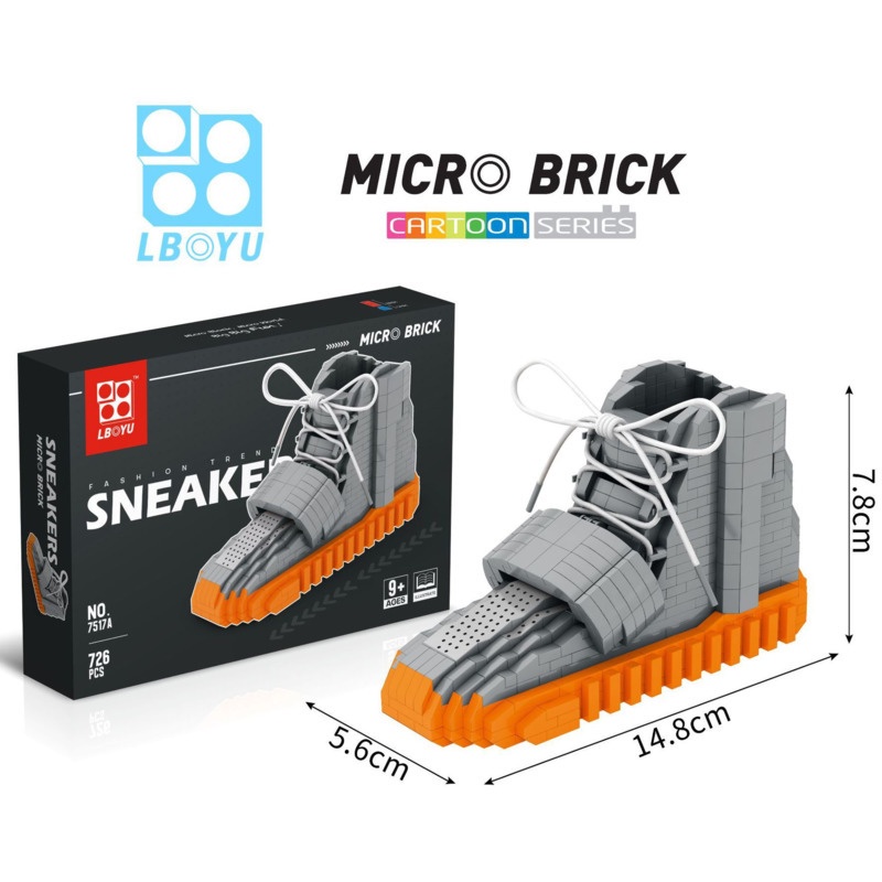 Bộ Đồ Chơi Lắp Ráp Mô Hình Đôi Giày Thể Thao Mini Dành Cho Bé