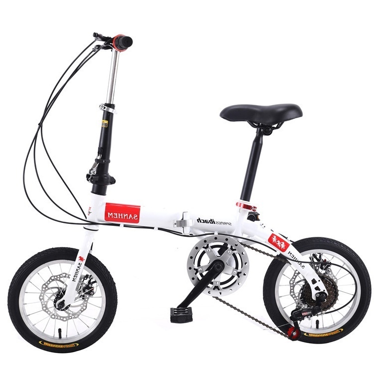 Xe đạp 14 inch xe đạp biến tốc xe đạp gấp cho trẻ em chở được đến 150kg