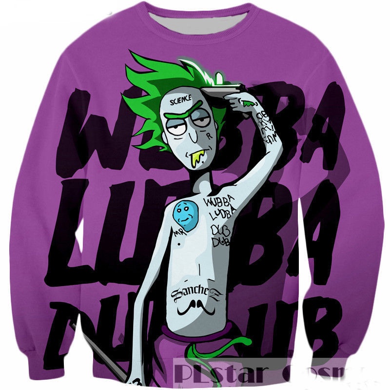 Áo Hoodie In Hình rick and morty 3d