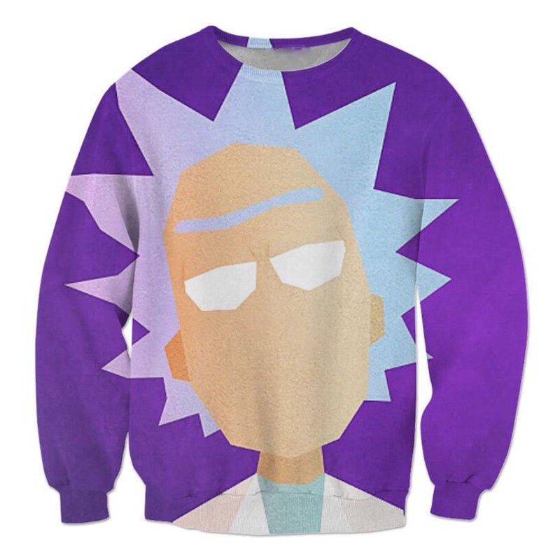 Áo Hoodie In Hình rick and morty 3d