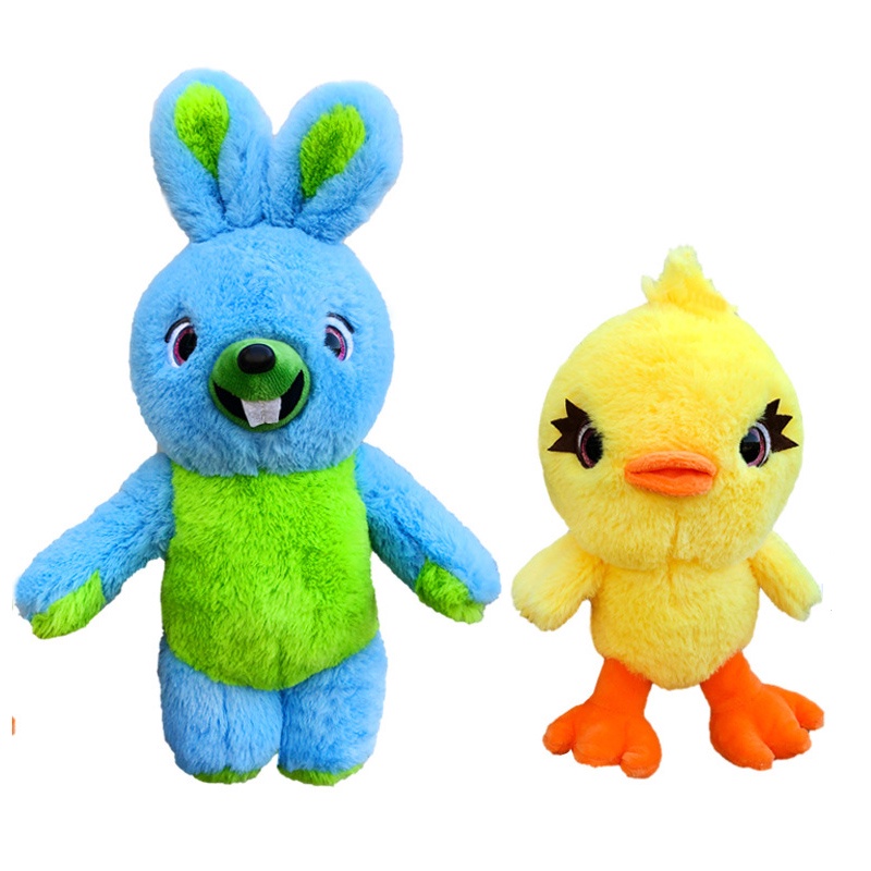 Búp Bê Nhồi Bông Hình Thỏ Và 4 Chú Vịt Mềm Mại