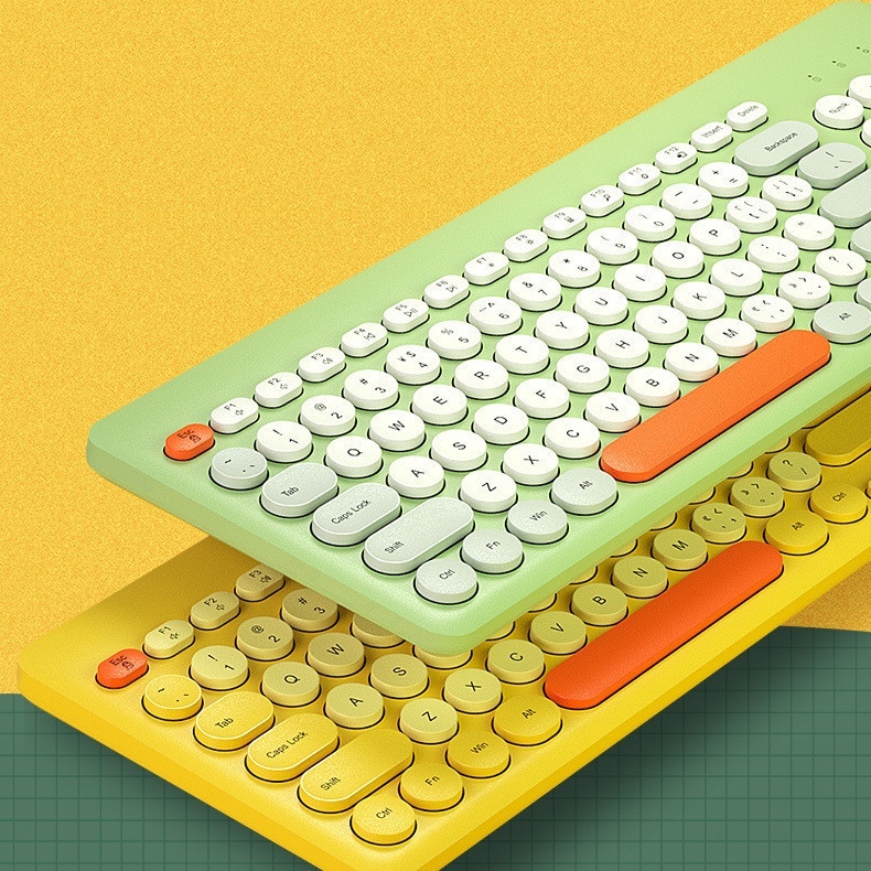 Bàn Phím Không Dây 2.4G 96 Phím Siêu Mỏng Không Gây Tiếng Ồn Dùng Làm Quà Tặng Cho Bạn Gái / PC / Laptop