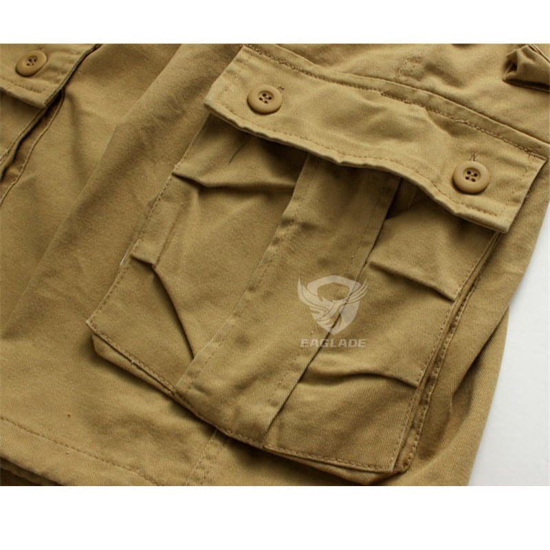 Quần Short 100% Cotton Ống Rộng Phối Túi Thời Trang Dành Cho Nam S6S