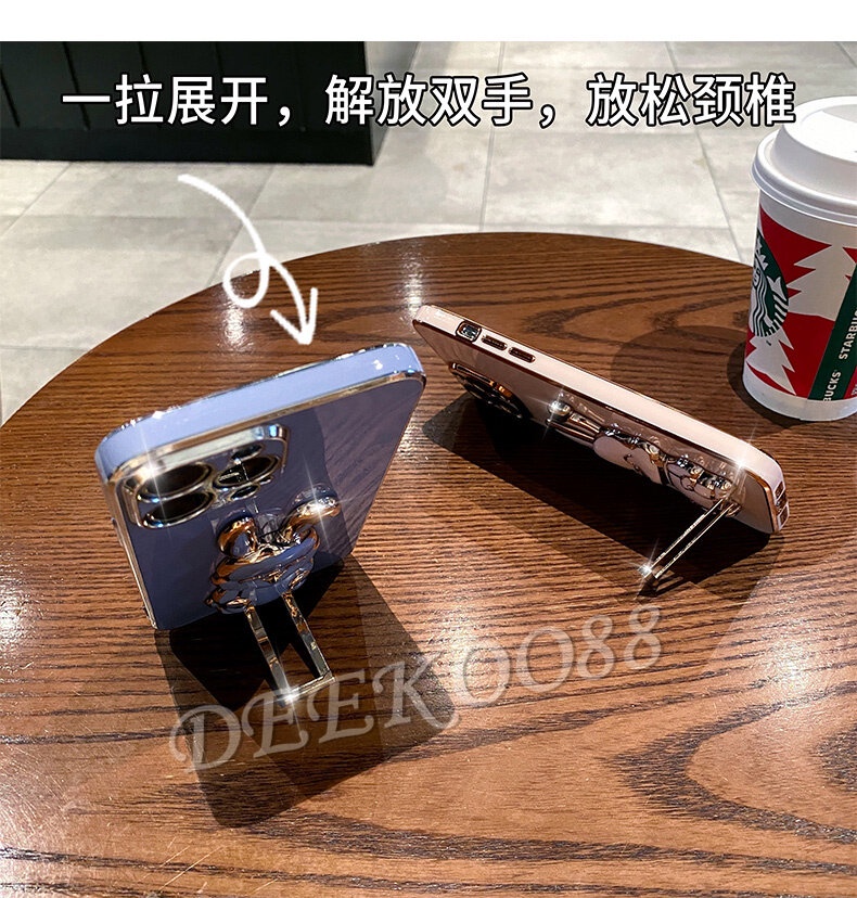 Ốp Điện Thoại Mềm Có Giá Đỡ Hình Thỏ 3D Cho VIVO Y36 V27 Y02A X90 Pro iQOO Z7 Z7x 5G 4G 2023 VIVOY36