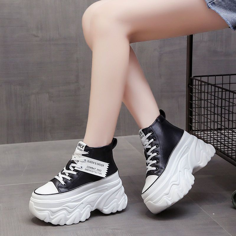 Giày Thể Thao Đế Dày 8cm Tăng Chiều Cao Thời Trang Mùa Thu 2022 Cho Nữ