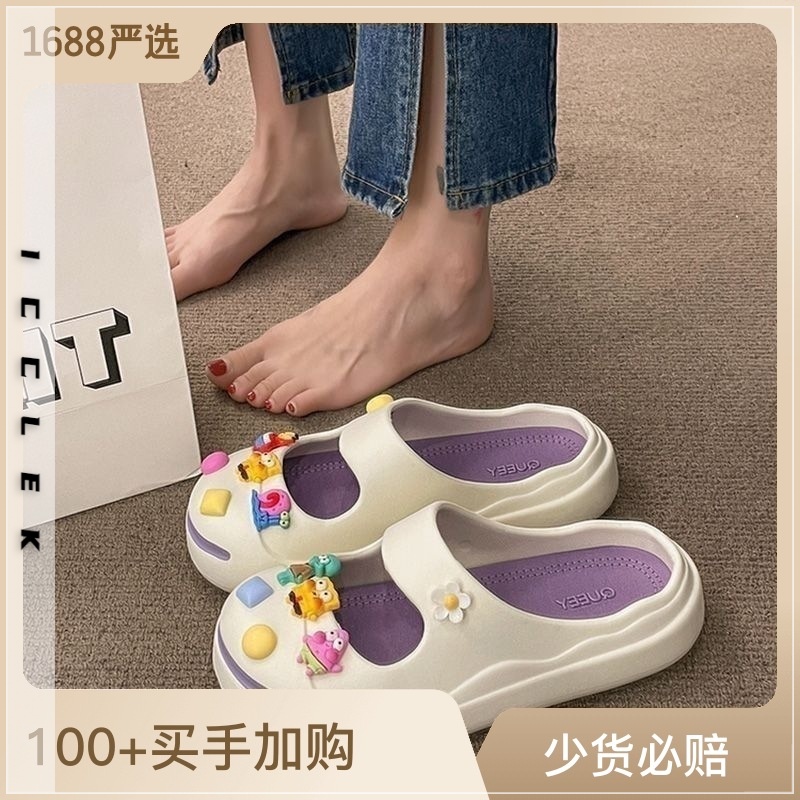 ICCLEK dép sandal nữ dép mary jane dép bánh mì Thoải mái 32ZDDX072925 Đẹp Chất lượng cao Beautiful Độc đáo B90H18H 37Z230910