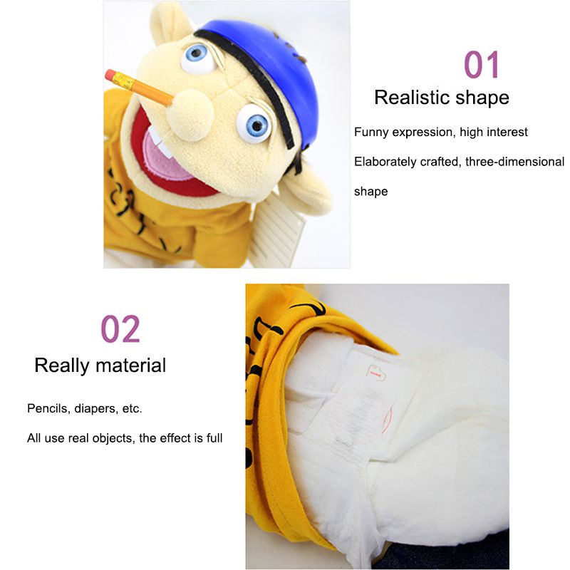 Con Rối Nhồi Bông Hình Nhân Vật Hoạt Hình Jeffy