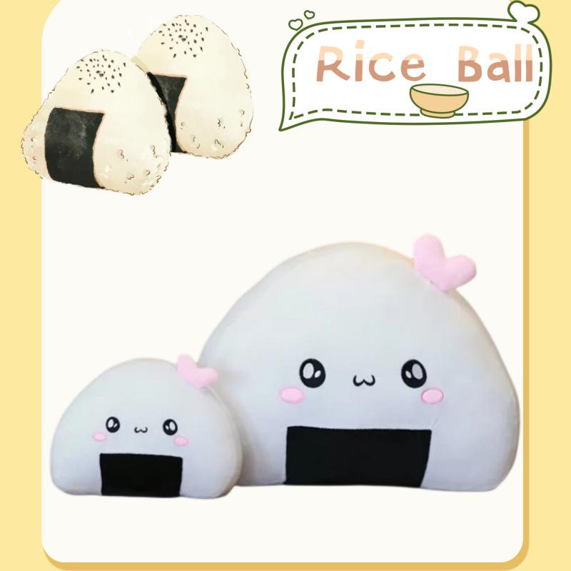 Gối Nhồi Bông Hình Cơm Nắm Dễ Thương 36cm