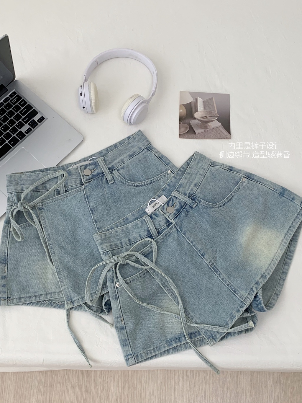 65435 Quần Short Denim Phong Cách Mới Mùa Hè