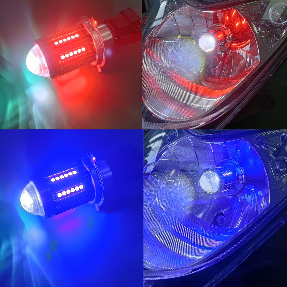 Đèn Pha Led H4 12V Siêu Sáng Chuyên Dụng Cho Xe Mô Tô