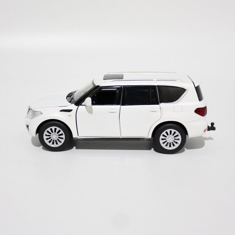 Jackiekim 1:32 scale nissan patrol y62 suv diecast toy car model cửa ra vào bộ sưu tập giáo dục âm thanh và ánh sáng có thể mở được