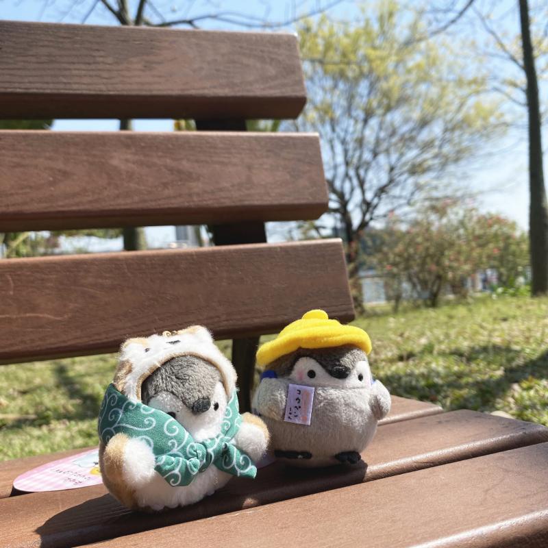 HYC Humey Móc Khóa Hình chú Chim Cánh Cụt Nhồi Bông Nhật Bản dễ thương vải nhung 8/12cm