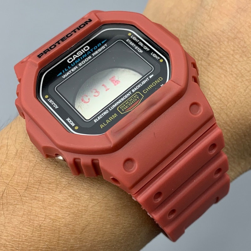 Dây Đeo Nhựa Cho Đồng Hồ Casio DW-5600 / DW5025 / GW5000 Casio DW-5600 GW-5000 YIFILM