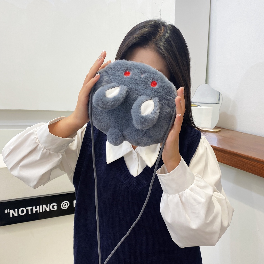 Túi Đeo Chéo Hình Thỏ Hoạt Hình Xinh Xắn Cho Nữ