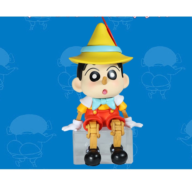 Đồ Chơi Nhân Vật Shin Chan Ngồi Điều Chỉnh Tư Thế Ngồi Bằng Chất Liệu PVC