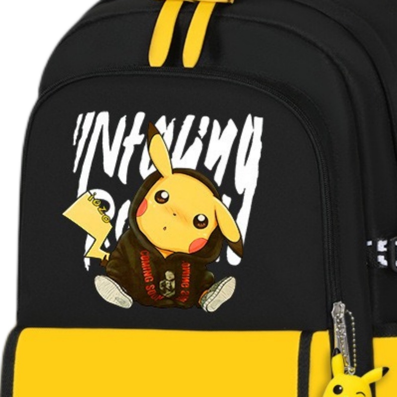 Dễ Thương Ba Lô Học Sinh Chống Nước In Hình Pikachu Đáng Yêu