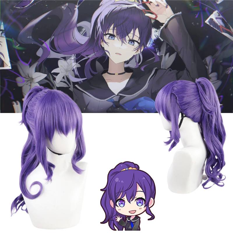 Bộ Tóc Giả Dài Màu Tím Dùng Hóa Trang Nhân Vật Anime Hatsune Miku