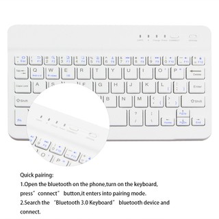 Bàn PhíM Bluetooth 3.0 Không Dây Siêu MỏNg 7 / 8 Inch Cho IOS Android Tablet PC Windows IPad