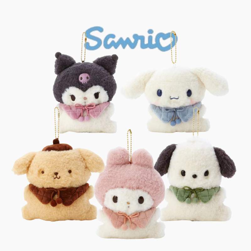 HYC Humey 12cm Búp Bê Nhồi Bông Sanrio Cuye &amp; Kuromi Có Móc Khóa Quà Tặng Cho Bé búp bê đồ chơi nhồi bông đồ chơi