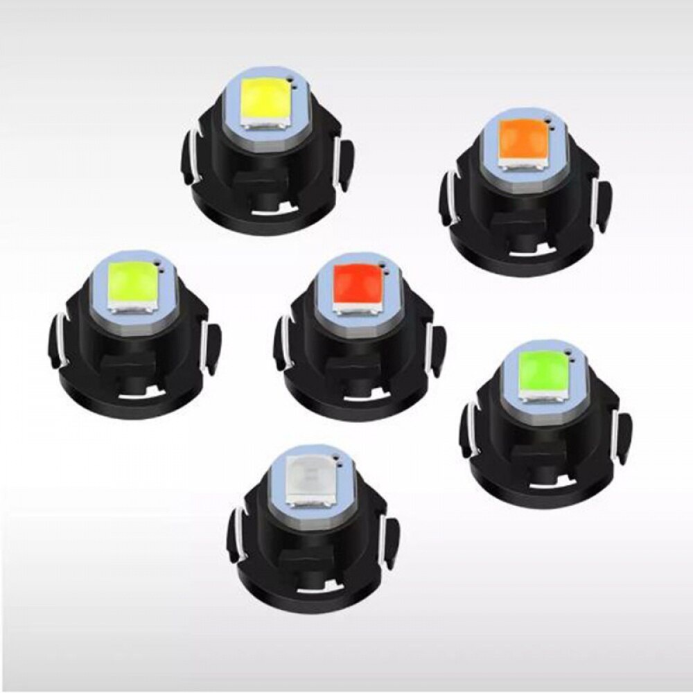 Set 10 Đèn LED T3 T4.2 T4.7 1smd 1210 Ánh Sáng Xanh Dành Cho Ô Tô