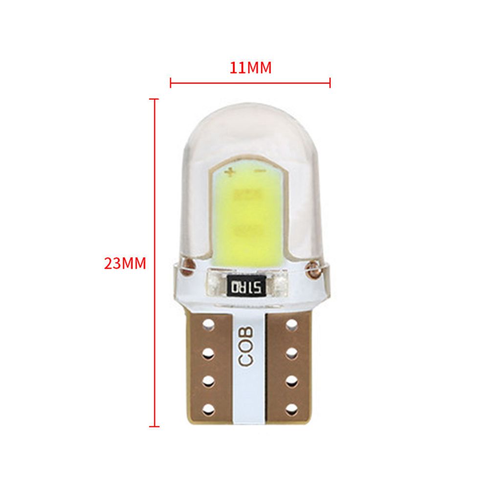 Set 10 Bóng Đèn LED T10 W5W COB Siêu Sáng Dành Cho Ô Tô
