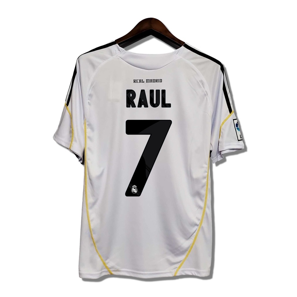 Áo Thun NgắN Tay Cổ ĐiểN 09-10 Real Madrid KAKA Rap RONALDO 2009 2010