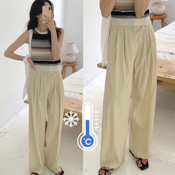 Quần Ống Rộng Kiểu Dáng Đơn Giản Dễ Phối Đồ 65636