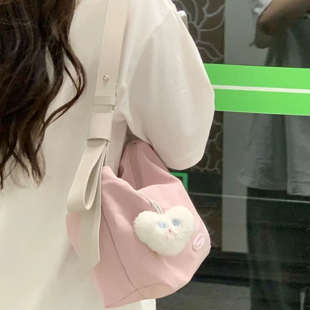 PUMB  túi vải đeo chéo bao tử  nhỏ vải đeo chéo túi đeo chéo đi học  Korean Style Phong cách Thoải mái Thanh lịch L91TKTG 37Z230911