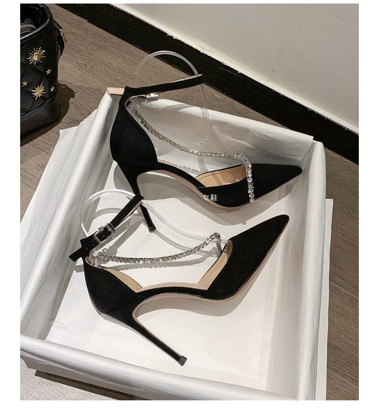 Aès Giày cao gót mũi nhọn thời trang cá tính cho nữ 23Z23060209