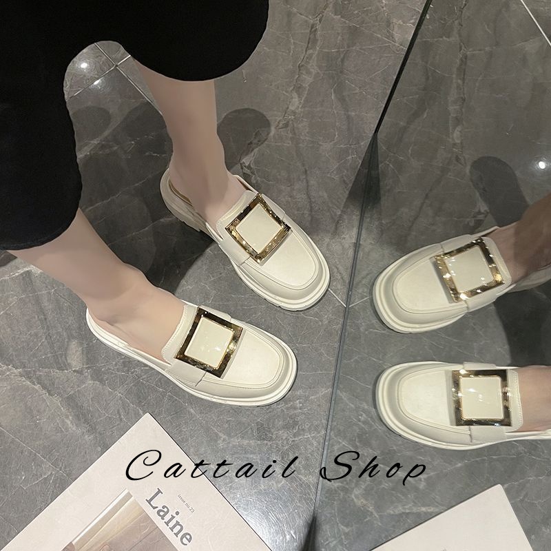 Cattail  dép nữ dép cross dép bánh mì nữ dép bánh mì nữ Chống Trượt 071316  Chic Thời trang Phong cách Hàn Quốc B28G0YR 36Z230909