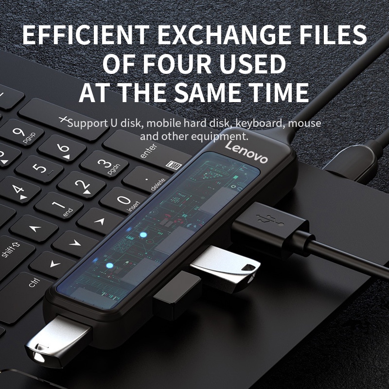 LENOVO Bộ Hub USB 3.0 Hub SD / TF 5 Trong 1 Cho PC