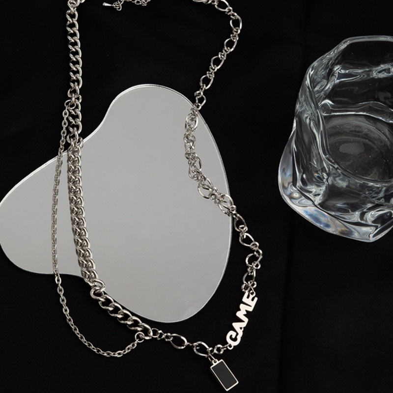 Vòng cổ Hình Chữ Cái Sang Trọng Phong Cách hip hop Đường Phố Cao Cấp