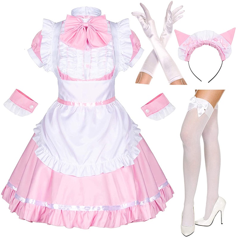 Bộ Đồ Hóa Trang Cô Hầu Gái Nhật Bản Lolita Dễ Thương