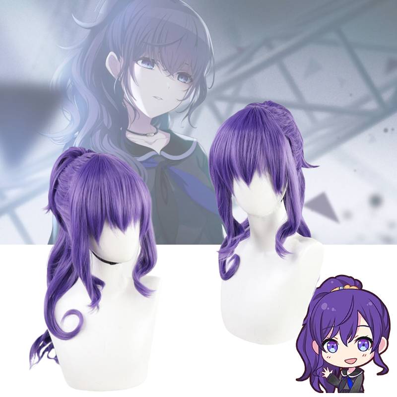 Bộ Tóc Giả Dài Màu Tím Dùng Hóa Trang Nhân Vật Anime Hatsune Miku