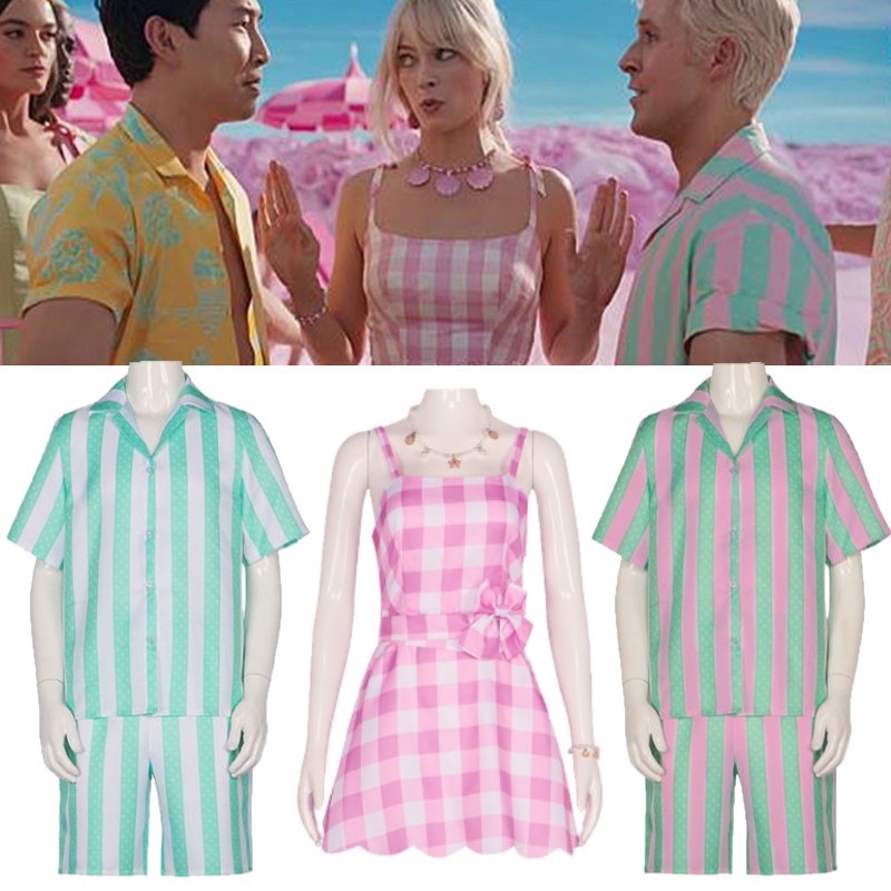 Bộ Đồ Bơi Hóa Trang Búp Bê Ken Ryan Gosling Màu Hồng Dễ Thương