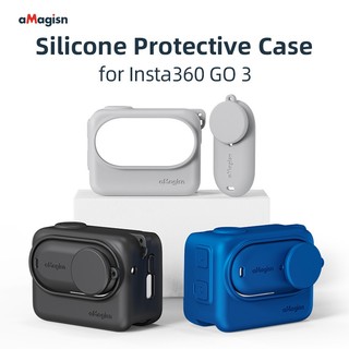 Vỏ silicon bảo vệ camera thể thao insta360 go3 360 go3