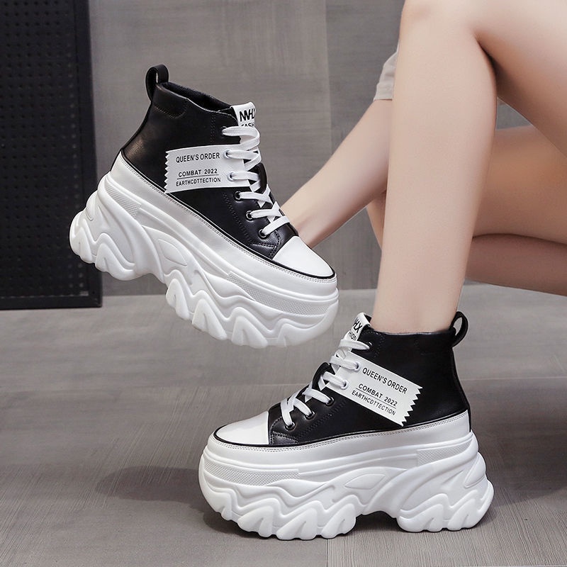 Giày Thể Thao Đế Dày 8cm Tăng Chiều Cao Thời Trang Mùa Thu 2022 Cho Nữ