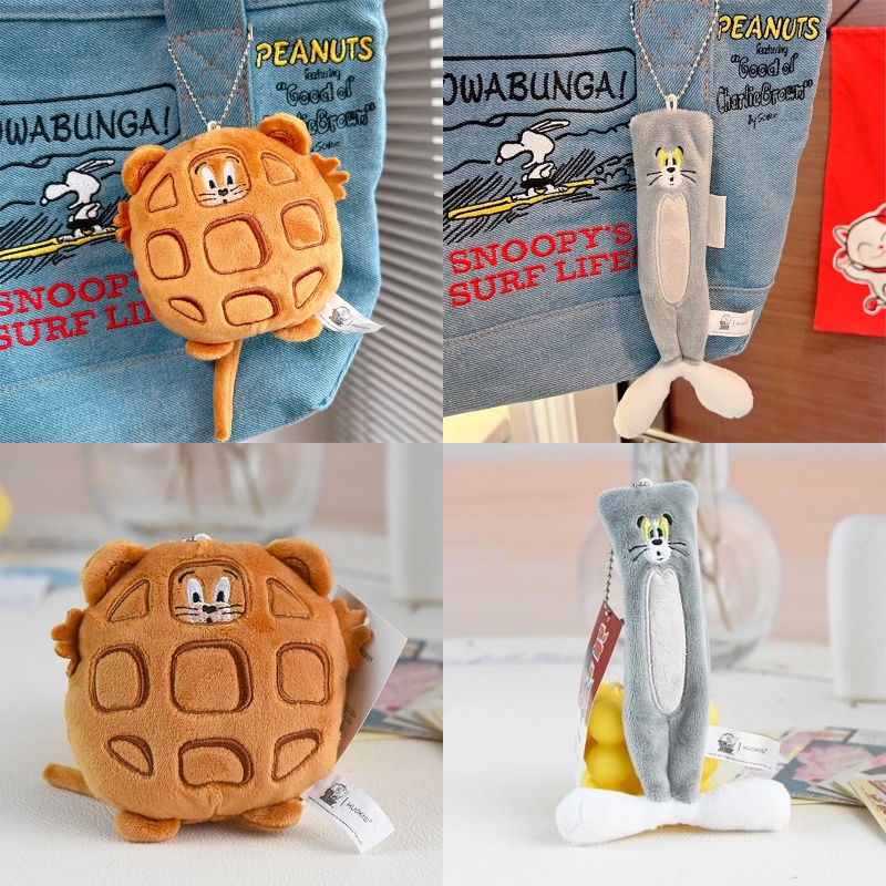 HYC Humey Móc Khóa Hình Phô Mai tom Và jerry Nhồi Bông Hoạt Hình Phong Cách Hàn Quốc Độc Đáo 10cm