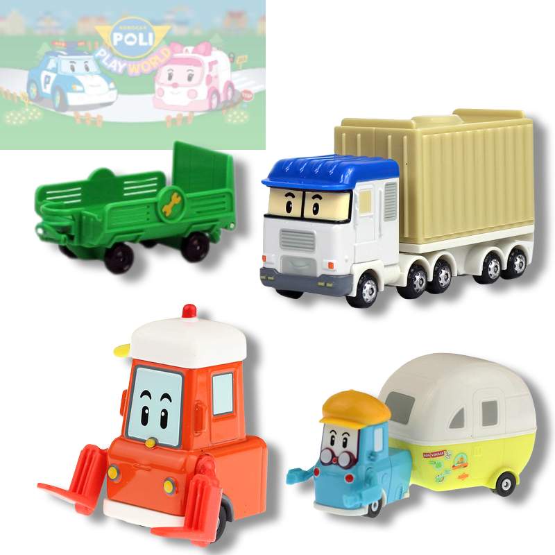 Mới Mô Hình Đồ Chơi Xe Robocar Poli Hoạt Hình Bằng Hợp Kim Dành Cho Trẻ