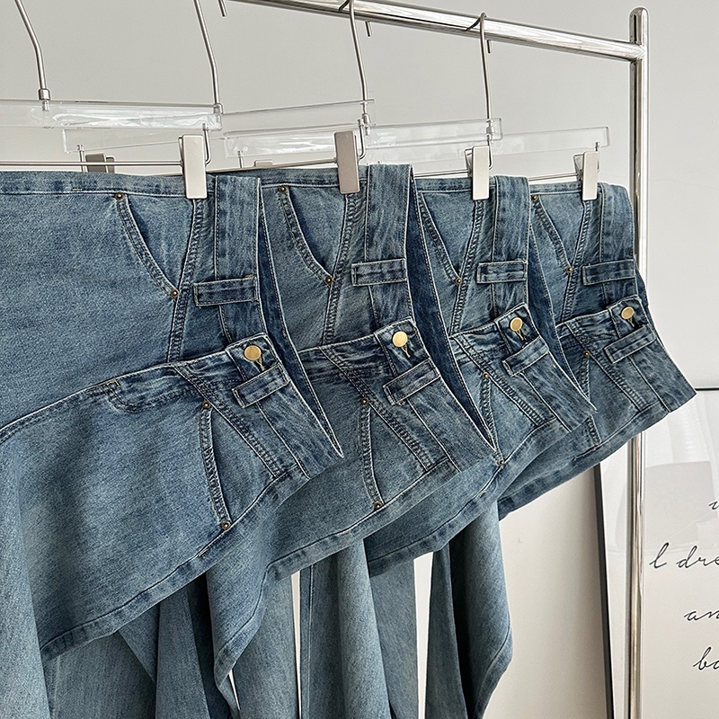 Quần Jean Ống Rộng Lưng Cao Phong Cách Retro Thời Trang Xuân Hè 64239